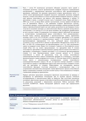 Лист 41 из 62 заключения ООО «СТАТУС КАПИТАЛ» по предписанию на 36 пунктов: пункты 29 и 30: одно здание или два