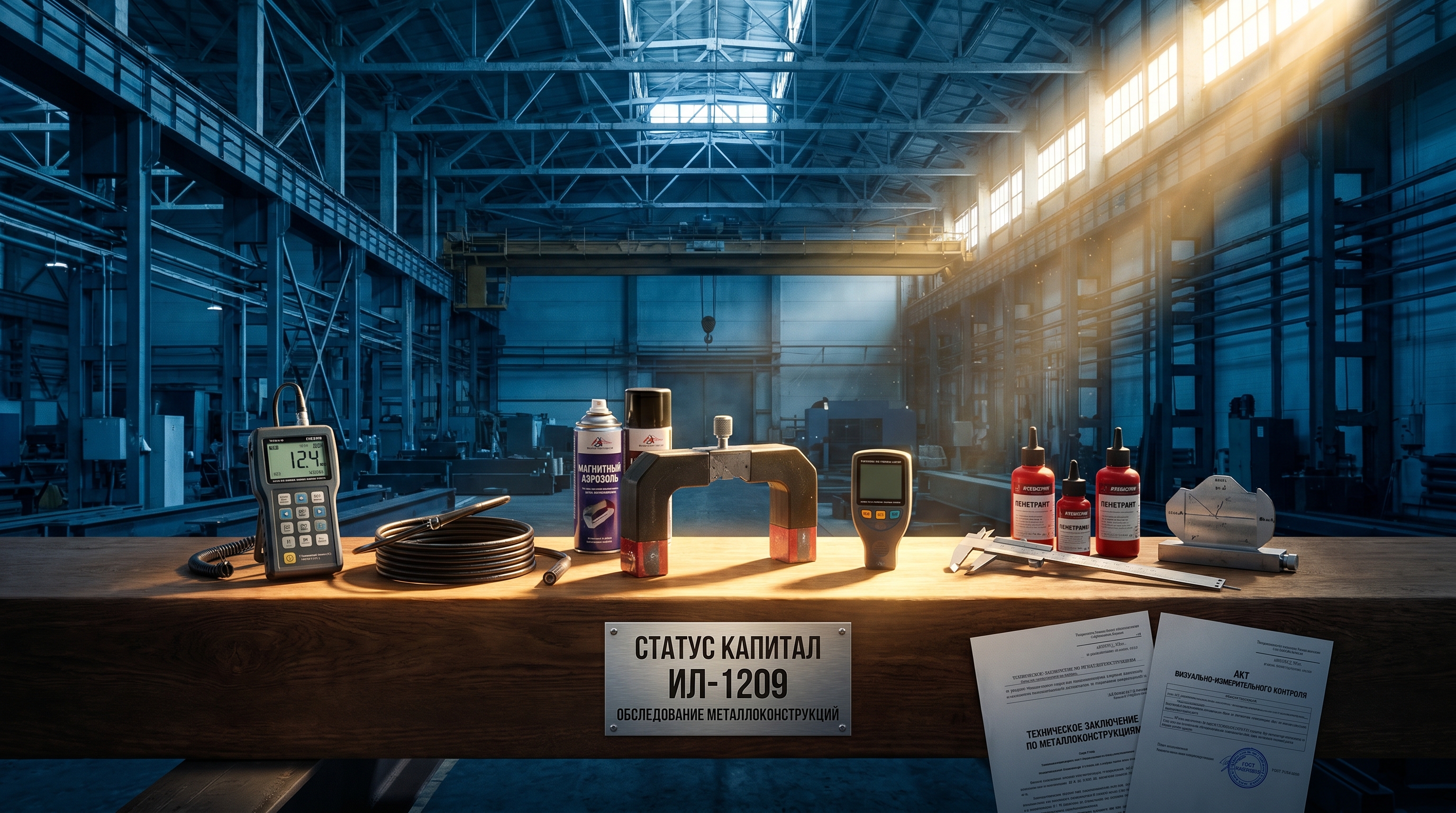 Обследование металлоконструкций — техническое заключение лаборатории ИЛ-1209