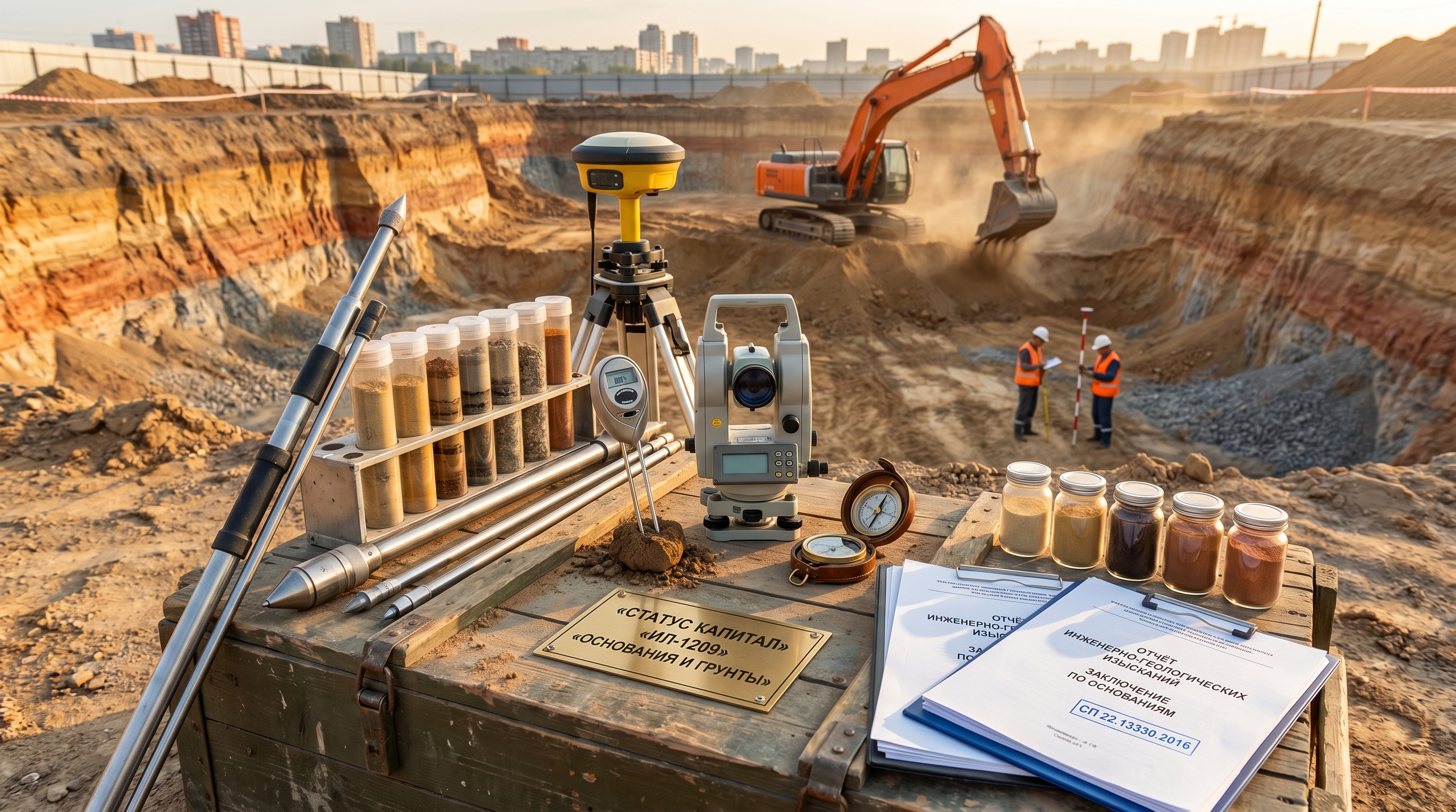 Обследование оснований и грунтов — инженерно-геологические изыскания ИЛ-1209